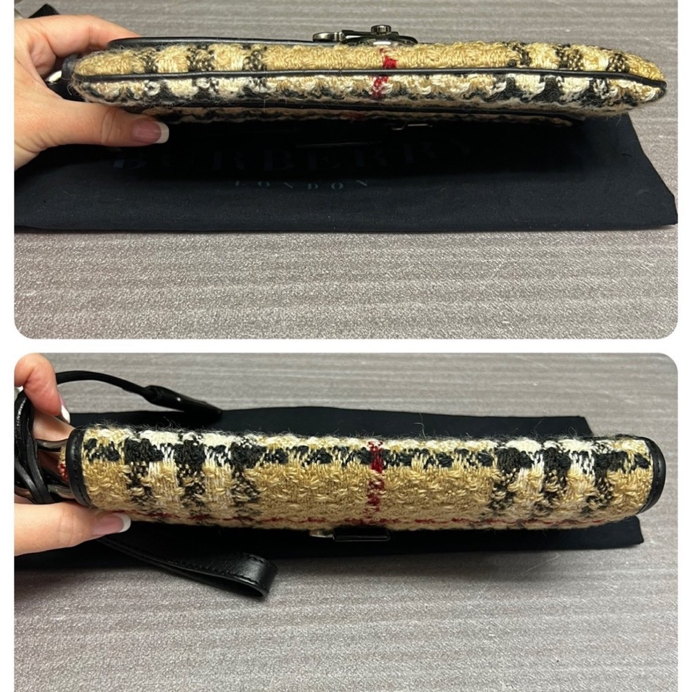Burberry Tweed Wristlet Clutch - Picture 6 of 9